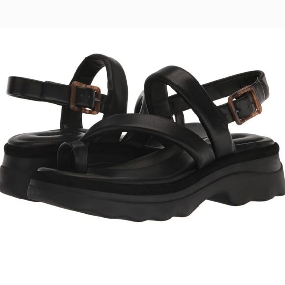 BRAND NEW VINCE WOMEN'S SANTA CRUZ LEATHER ANKLE STRAP PLATFORM SANDALS G1 - Picture 7 of 13